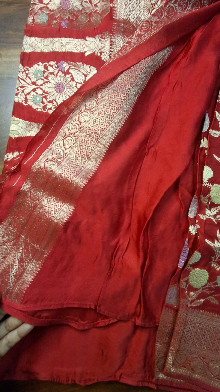 Pure Mashru satin silk saree