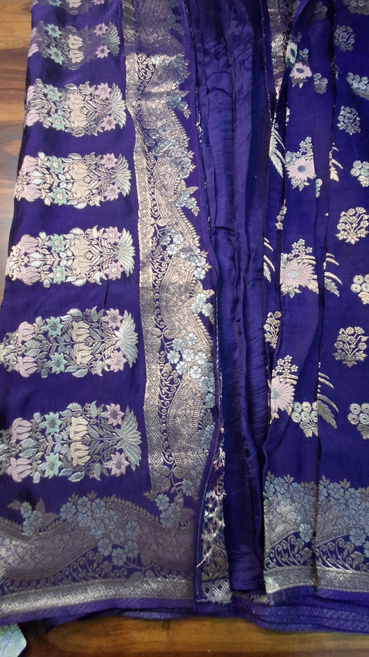 Pure Mashru satin silk saree