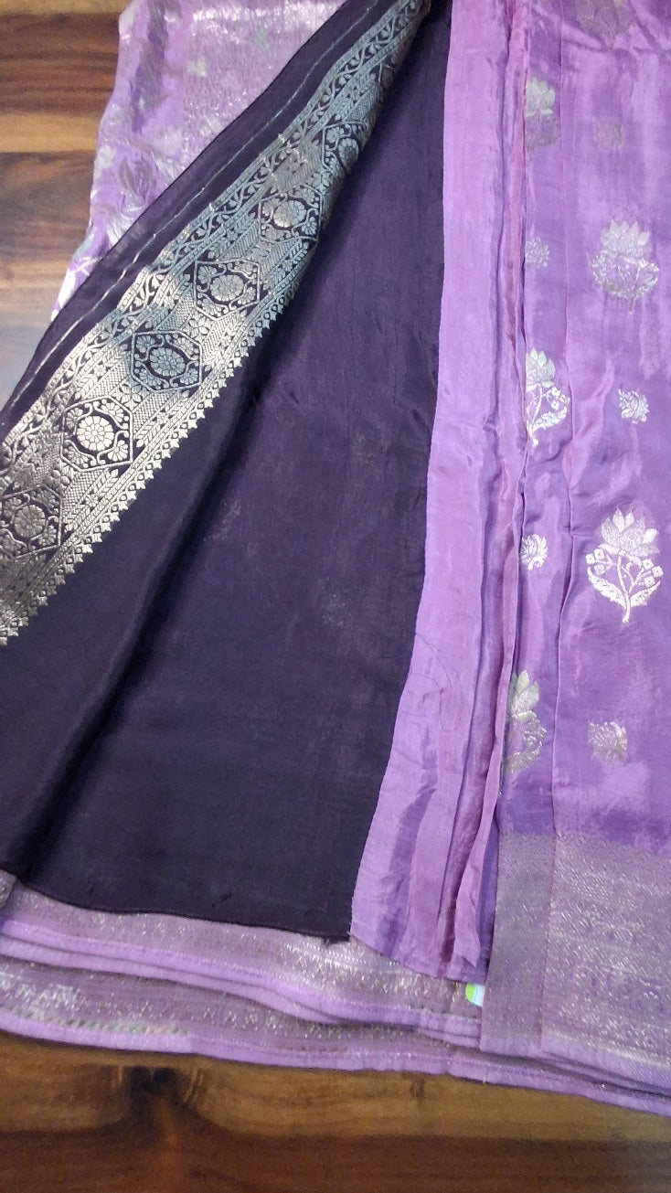 Pure Mashru Crepe Saree