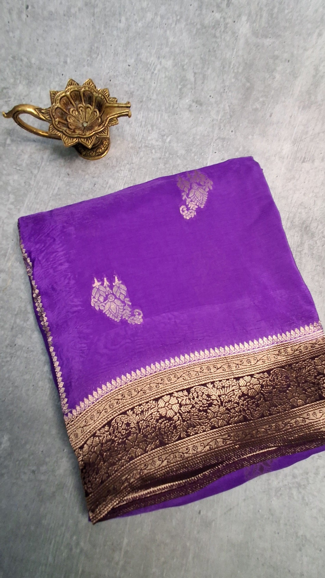 Pure Mashru Crepe Saree