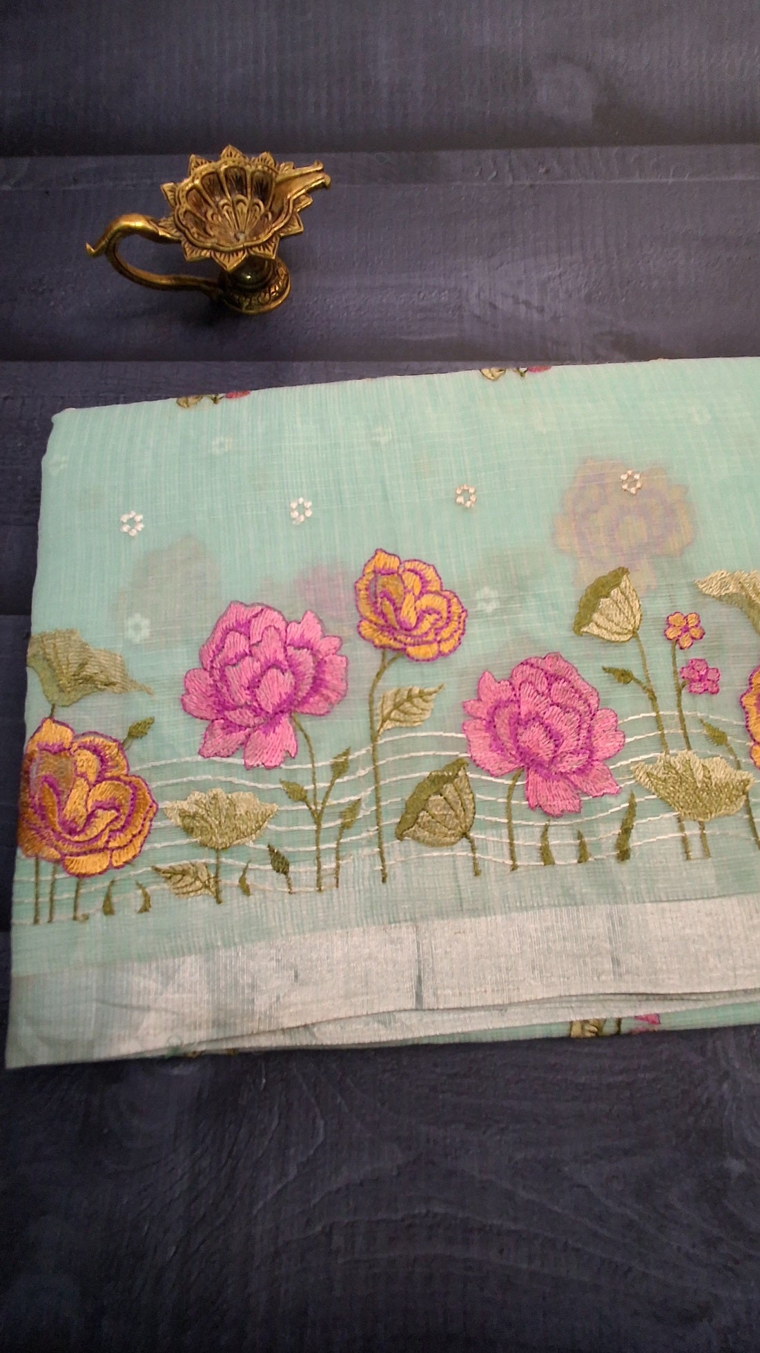 Kota saree with embroidery work