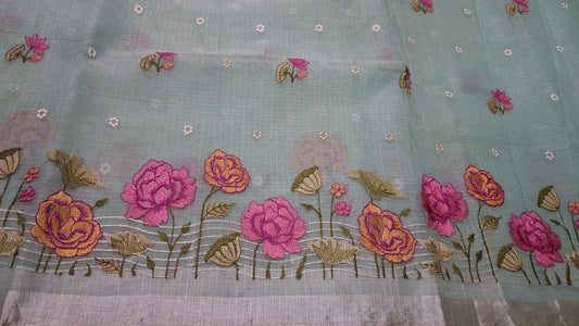 Kota saree with embroidery work