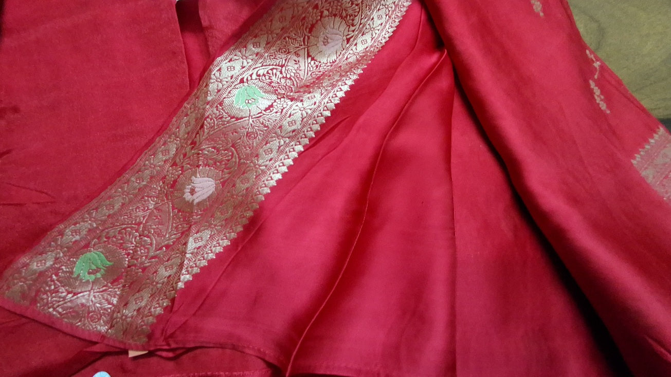 Pure Mashru satin silk saree