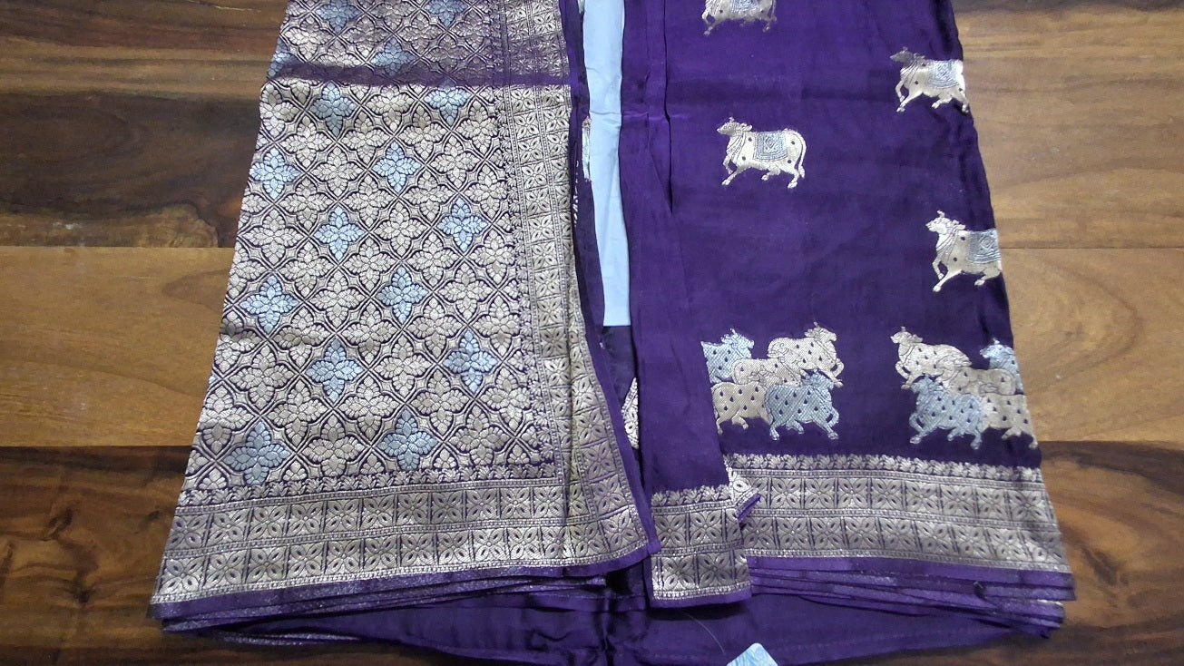 Pure Mashru satin silk saree