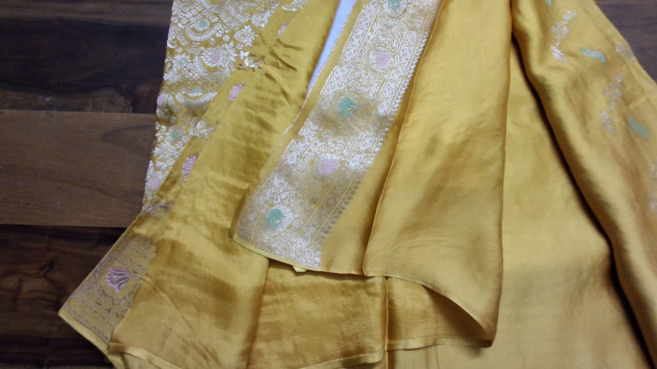 Pure Mashru satin silk saree