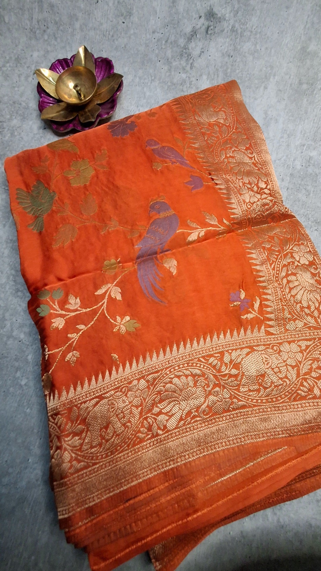 Orange Sarees