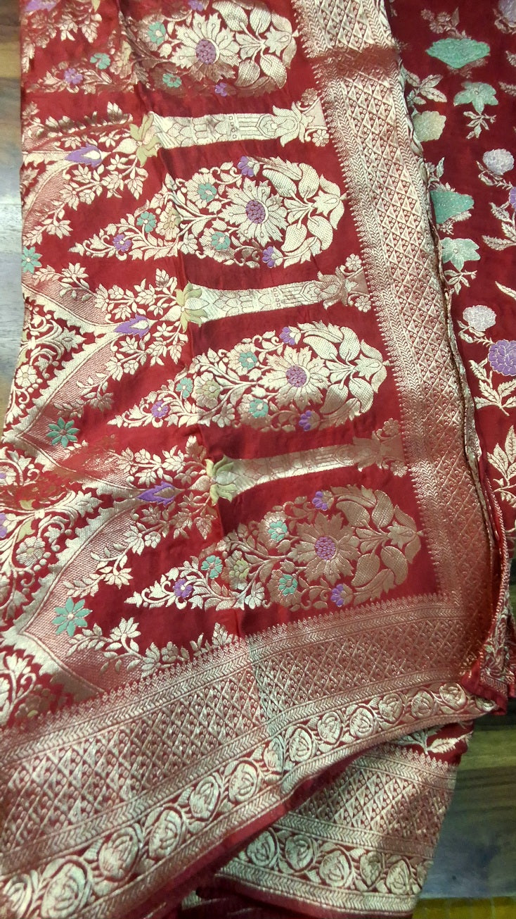 Pure  Mashru satin  silk saree