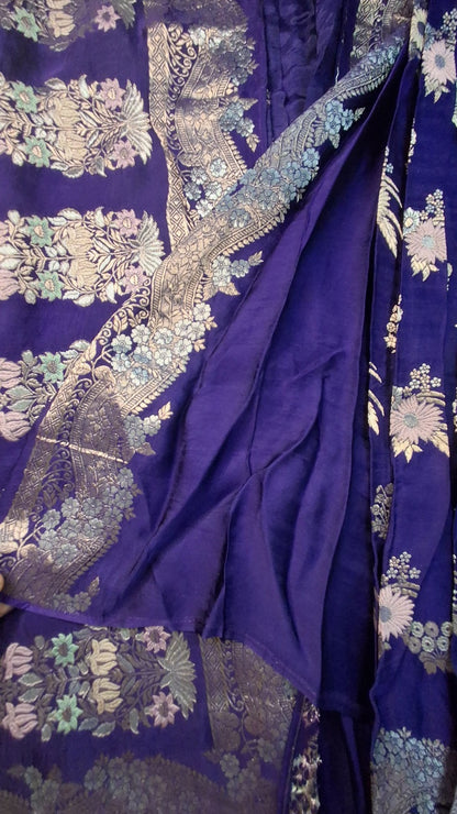 Pure  Mashru satin  silk saree