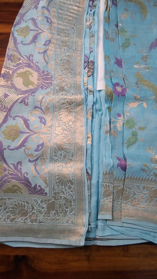 Pure  Mashru satin  silk saree