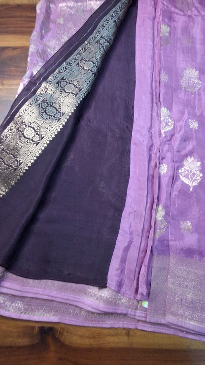 Pure Mashru Crepe Saree