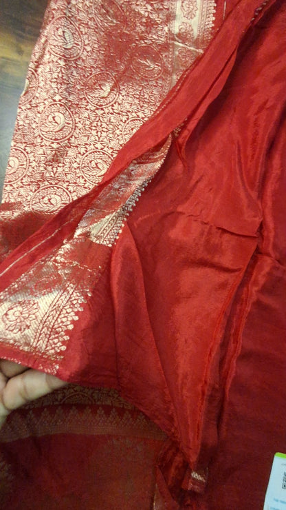 Pure Mashru Crepe Saree