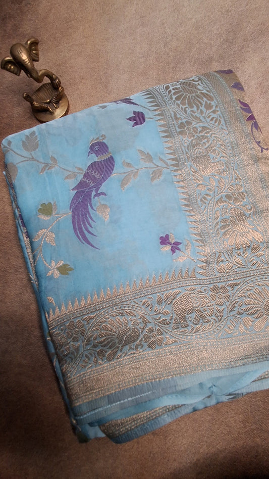 Pure  Mashru satin  silk saree