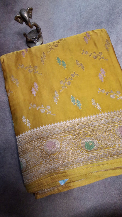 Pure  Mashru satin  silk saree