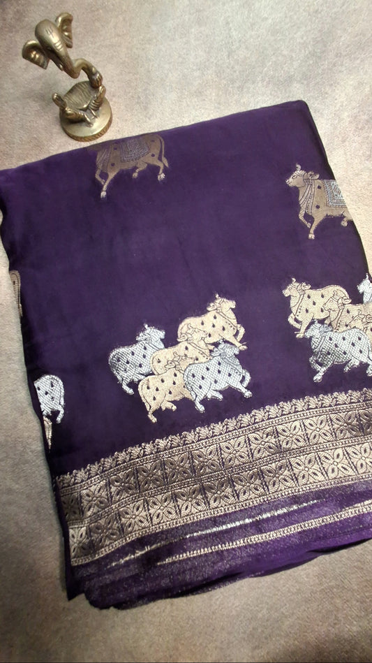 Pure  Mashru satin  silk saree