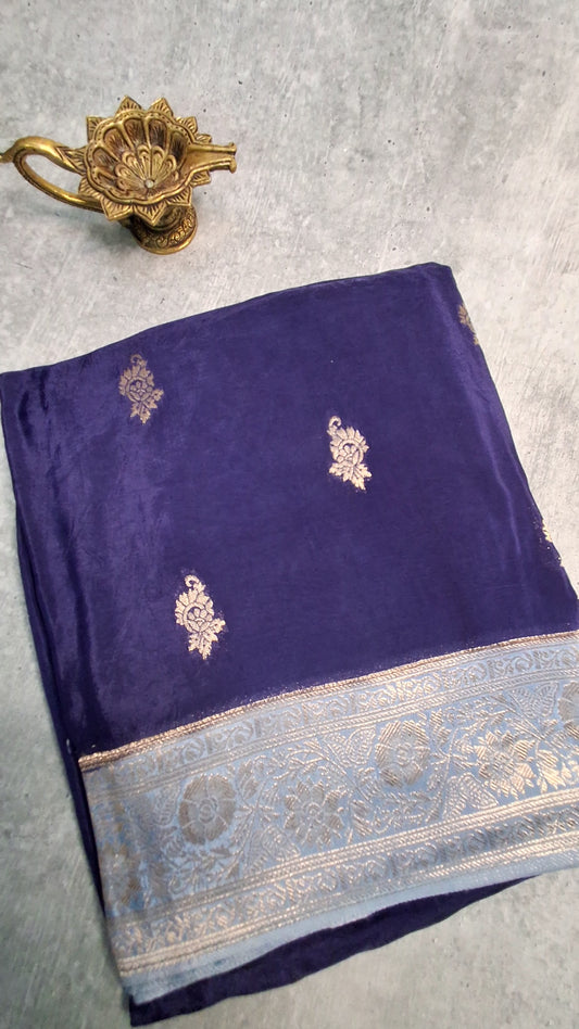 Mashru Crepe Saree
