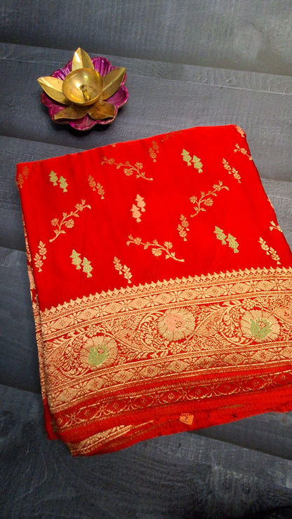 Pure  Mashru satin  silk saree