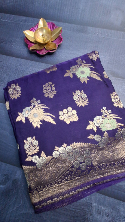 Pure  Mashru satin  silk saree