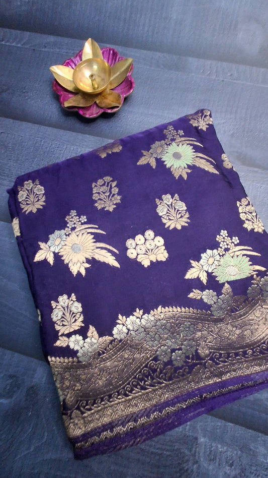 Pure  Mashru satin  silk saree