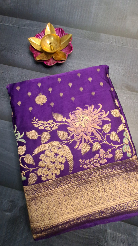 Pure  Mashru satin  silk saree