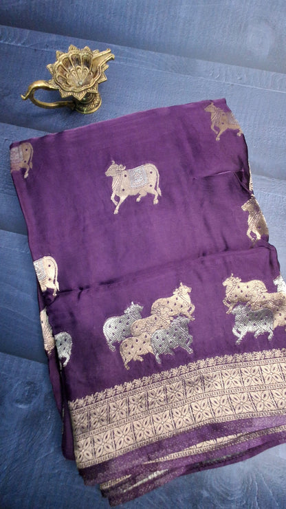 Pure  Mashru satin  silk saree