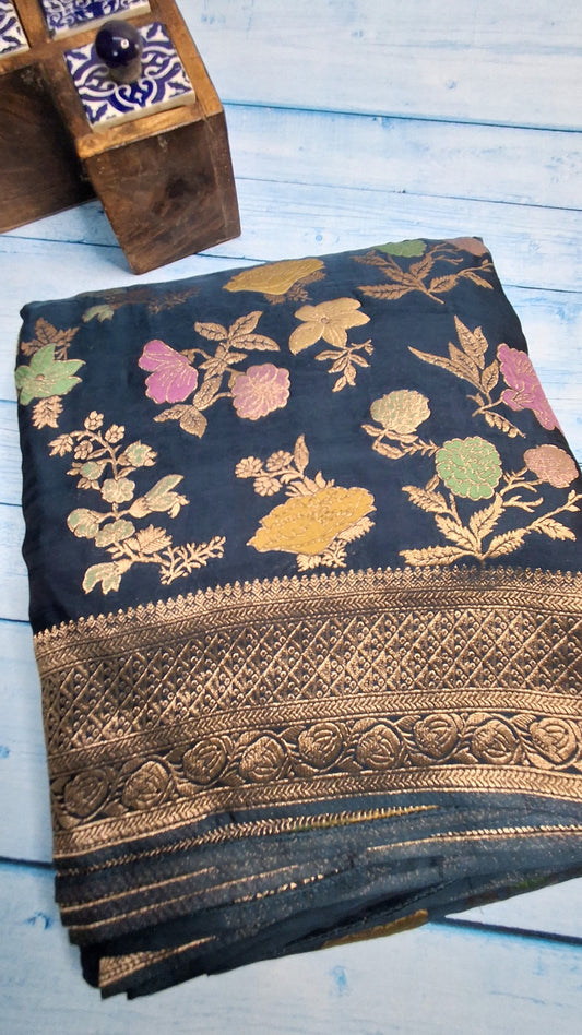 Pure Mashru satin silk saree