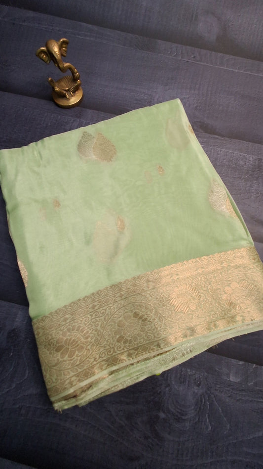Pure Mashru Crepe Saree