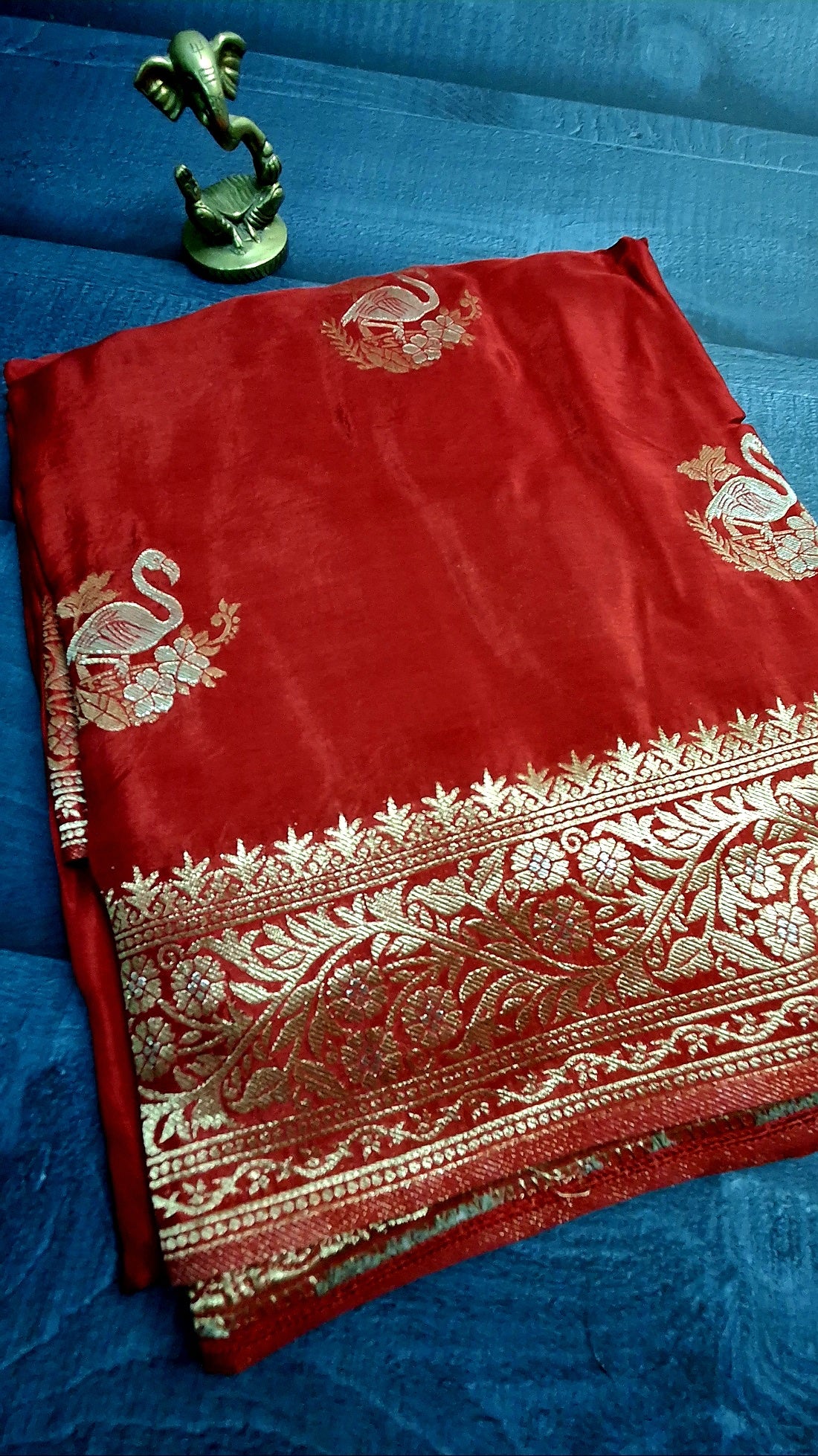 Pure Mashru Crepe Saree