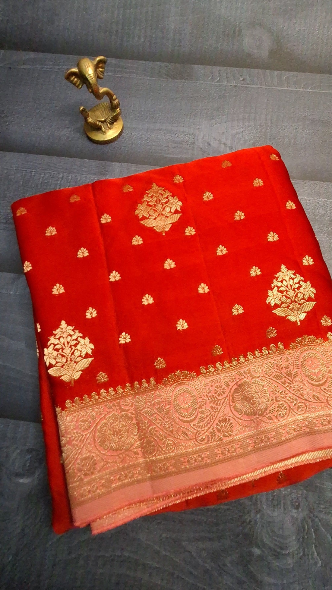 Pure Mahru satin silk saree 111