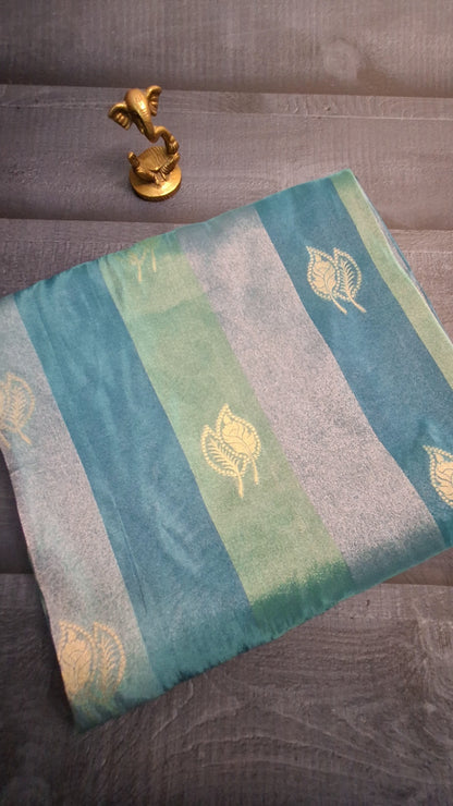 Tissue saree with zari work