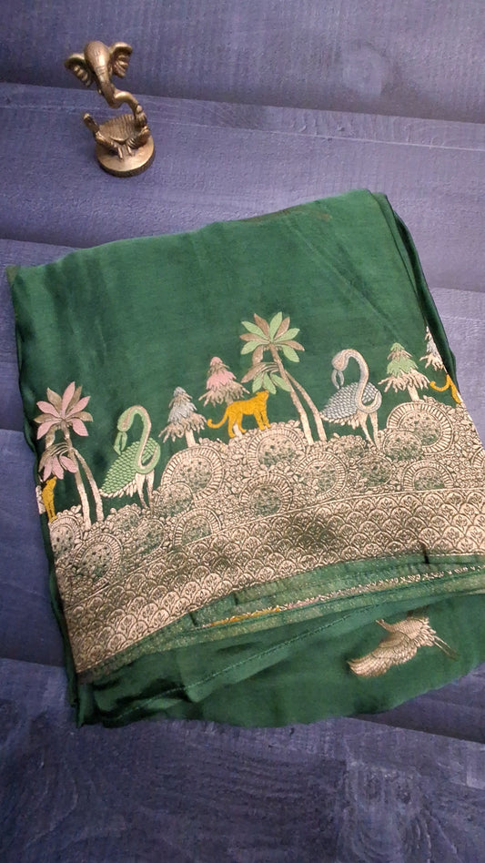 Pure Mashru satin silk saree