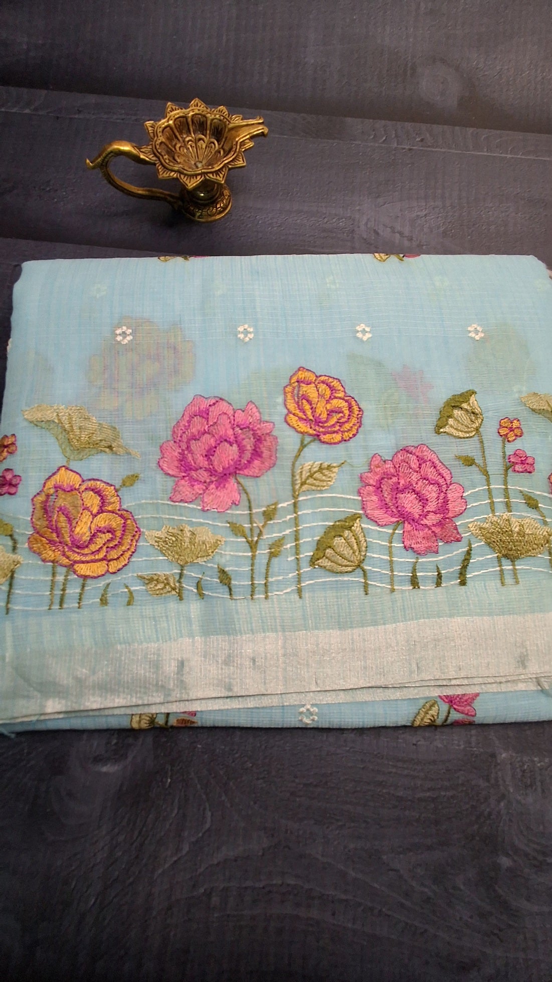 Kota saree with embroidery work