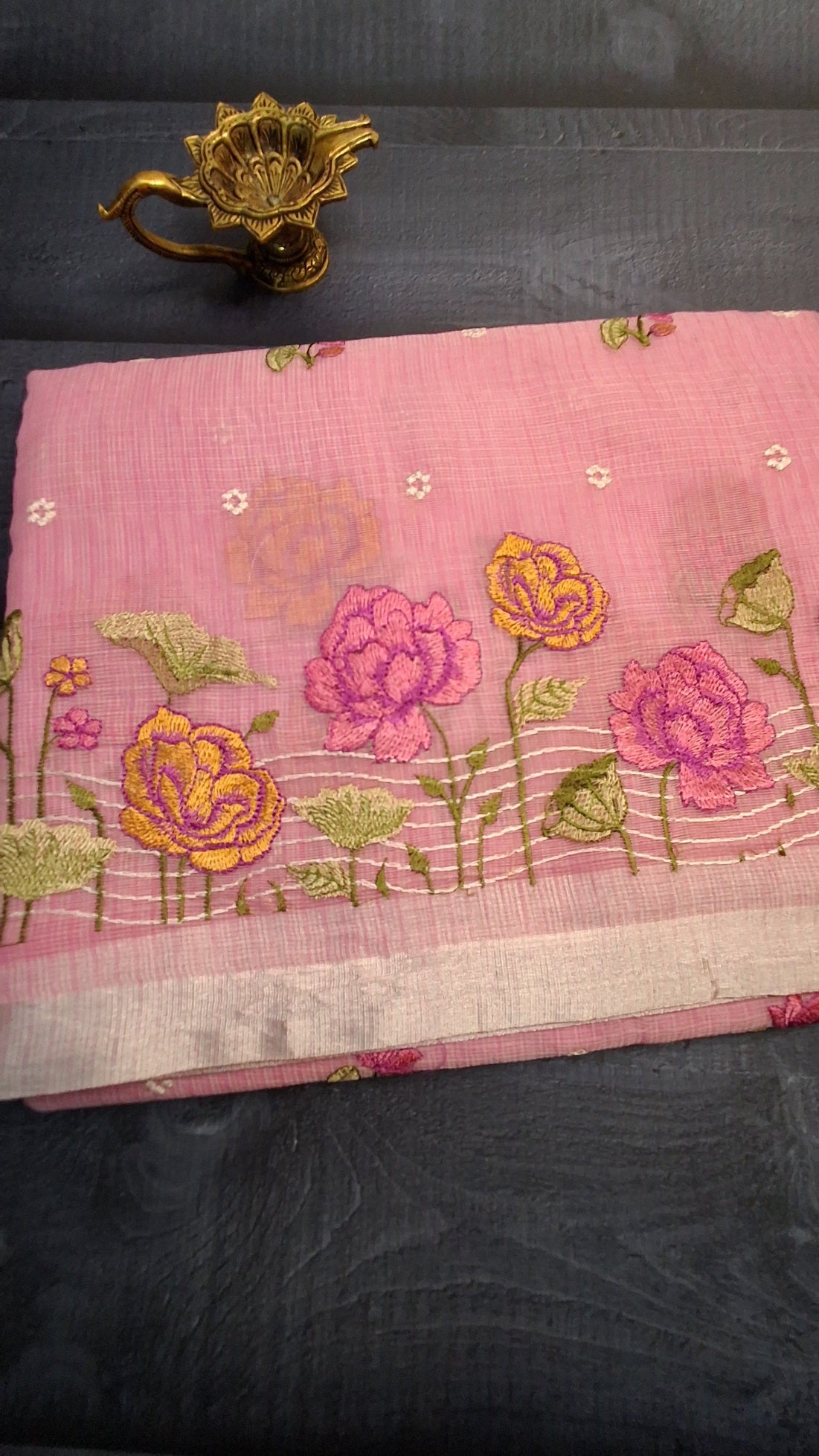 Kota saree with embroidery work