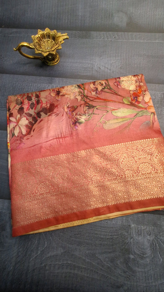 Dola digital print saree