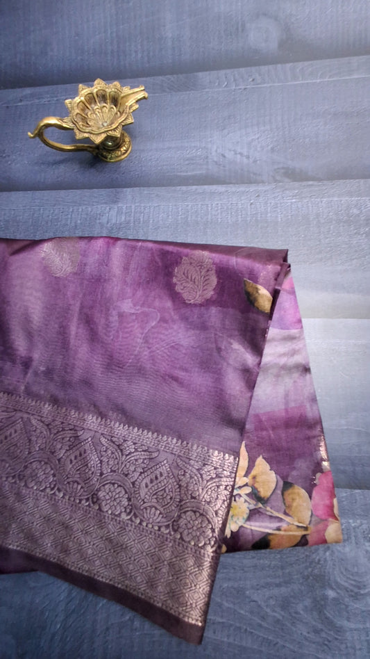 Dola digital print saree