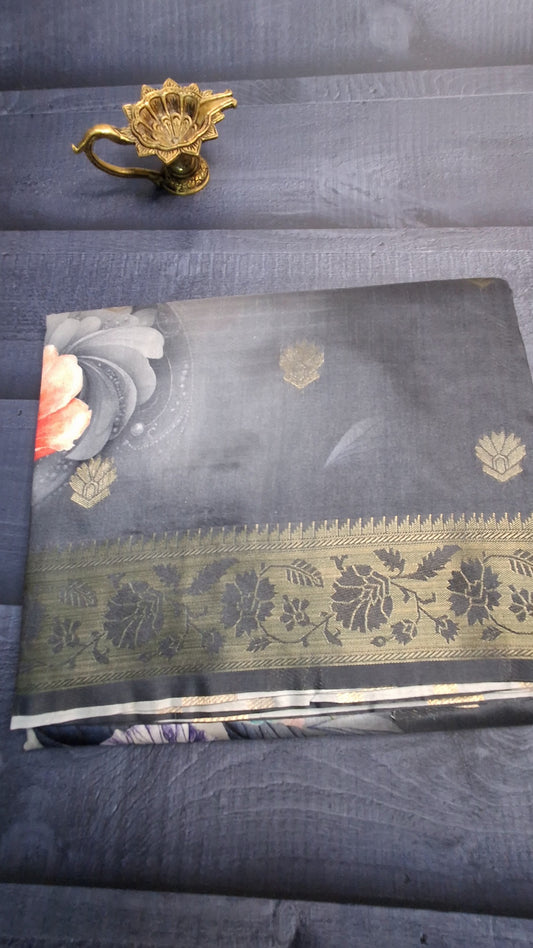 Dola digital print saree