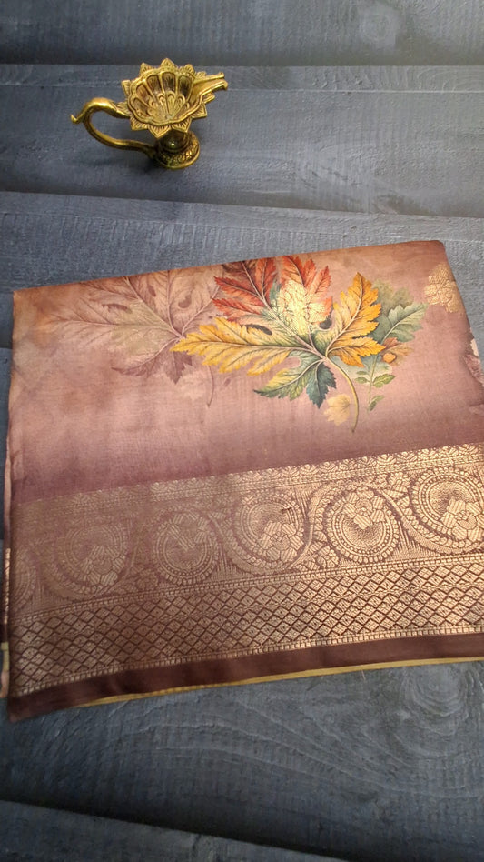 Dola digital print saree