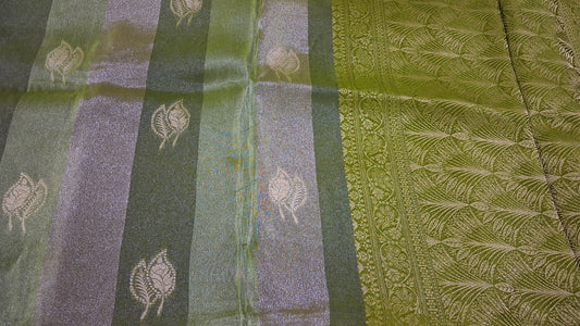 Tissue saree with zari work