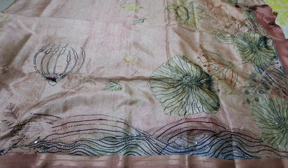 Ernakulam silk saree with hand embroidery work