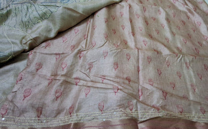 Ernakulam silk saree with hand embroidery work