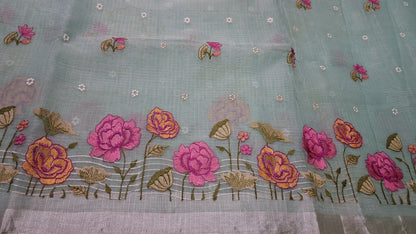 Kota saree with embroidery work