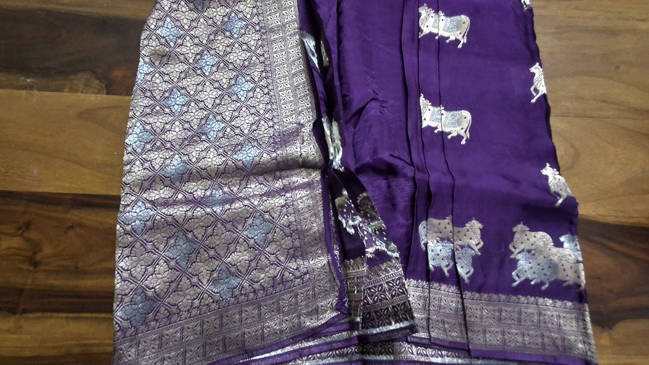 Pure  Mashru satin  silk saree