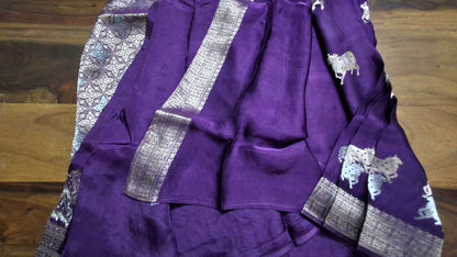 Pure  Mashru satin  silk saree