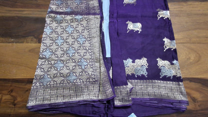 Pure  Mashru satin  silk saree